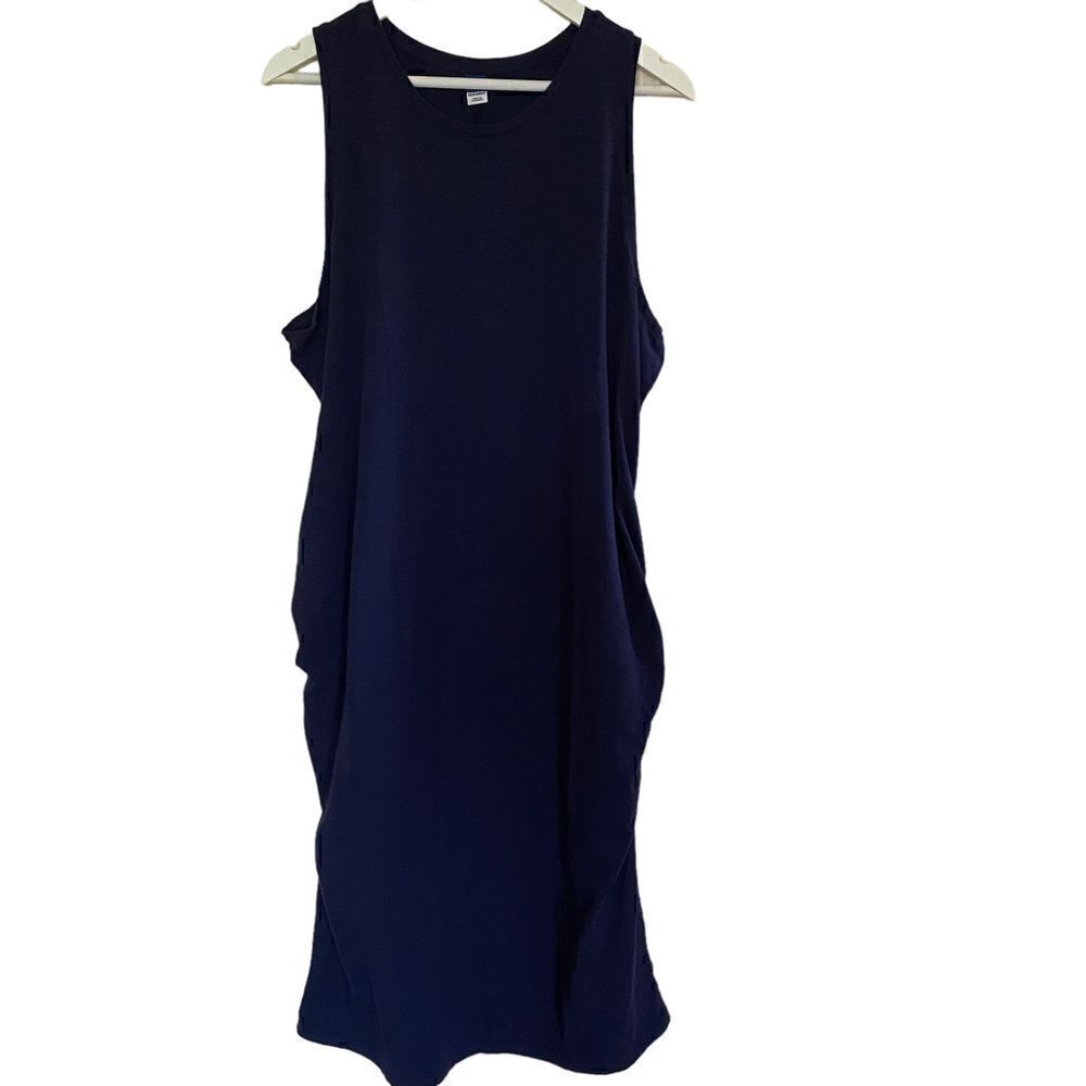 Old Navy Maternity Plus size sun dress XXL Navy Blue